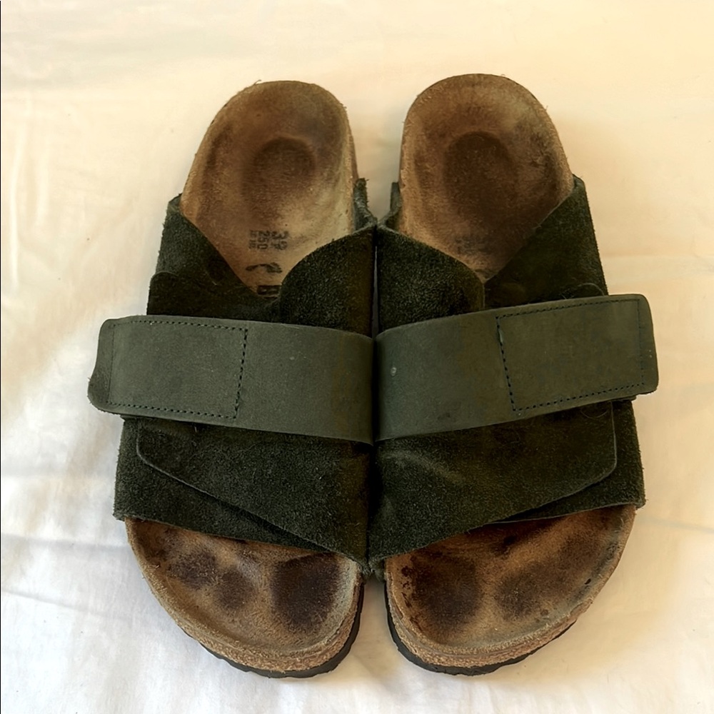 Birkenstock Kyoto Nubuck/Suede Mountain View Green size 39